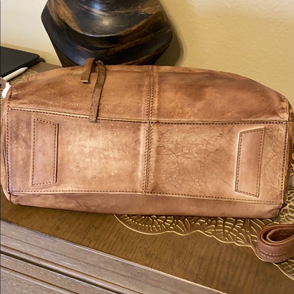 Genuine leather Cognac shoulder / Crossbody bag - Picture 4 of 6